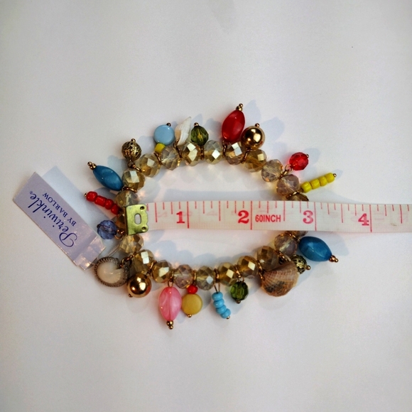 NEW Periwinkle by Barlow Bracelet Beaded Seashell Multi Color Beads - Picture 4 of 4